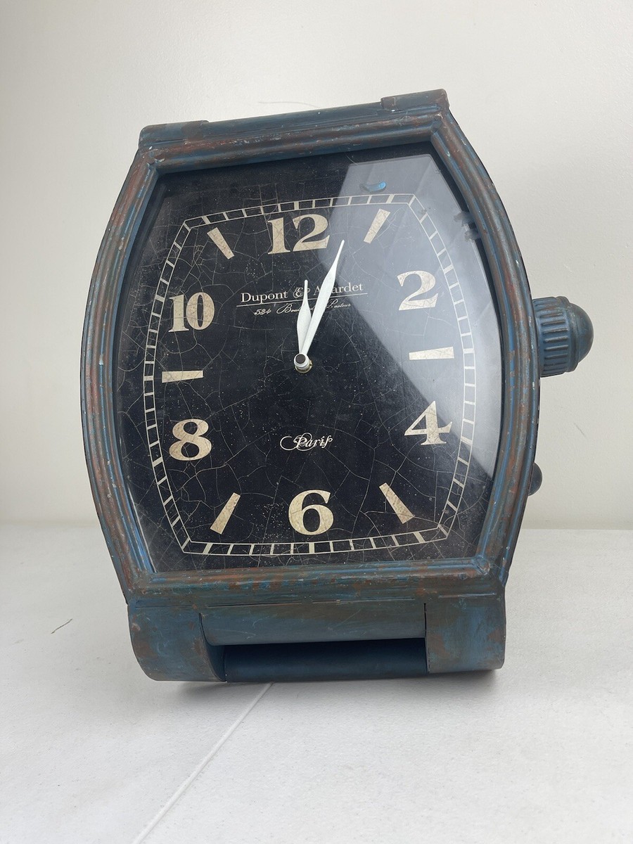 Vintage DuPont & Allardet Paris Large Metal Wristwatch Desk  display picture 3