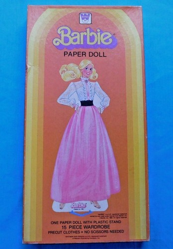 MATTEL BARBIE WHITMAN PAPER DOLL SET 15 PIECE WARDROBE NIB 1983 - Picture 2 of 9