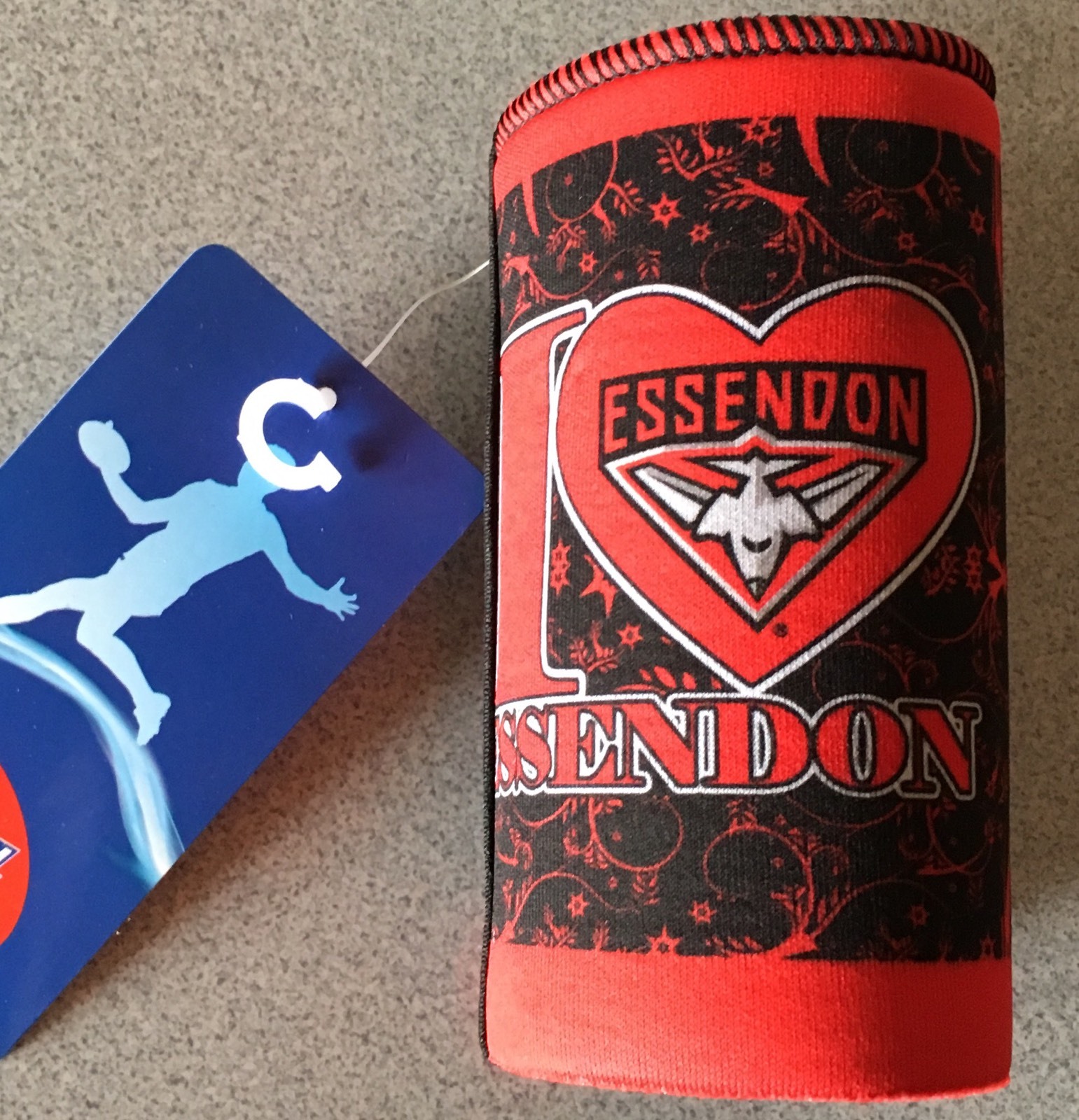 AFL BOMBERS ESSENDON STUBBY HOLDER CAN COOLER DRINKS BOTTLES eBay