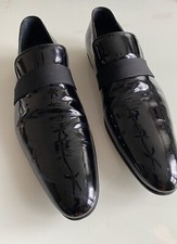 Gucci Black Patent Leather Slip On Loafer Size 9.5D