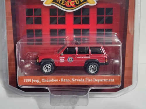 GreenLight Fire and Rescue Series I 1990 Jeep Cherokee-Reno, Nevada Fire Dept - Picture 2 of 5