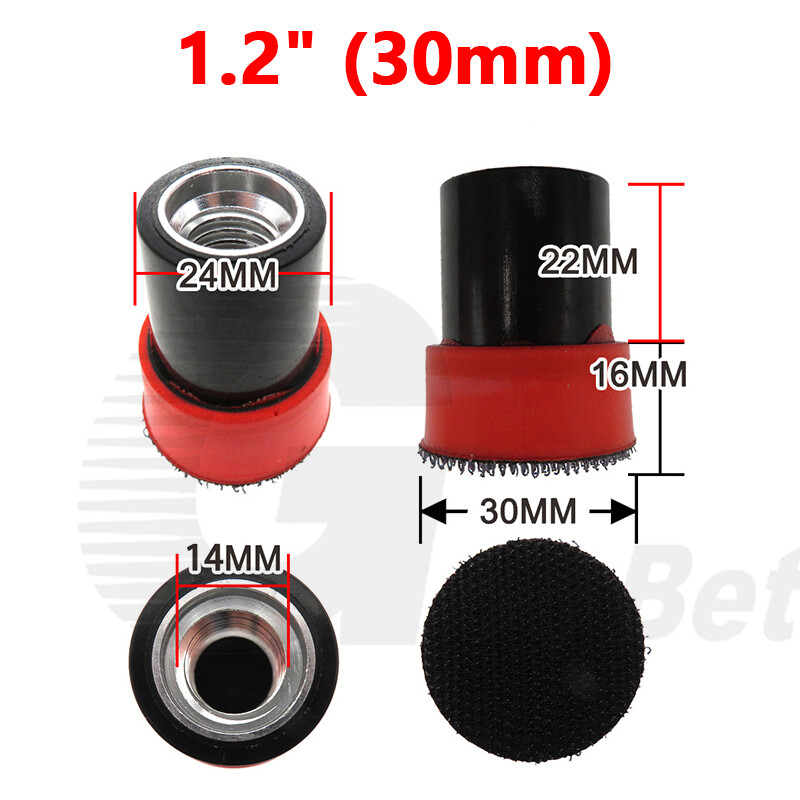 Poliermeister 50mm Klett Stützteller Mit 6mm Schaft Für Schleif- Und Polierscheiben