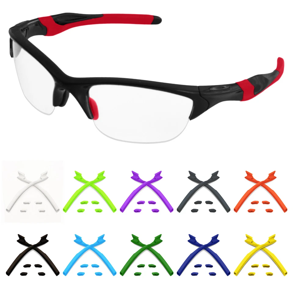 EYAROPTICS EYAR Rubber Kit Earsocks+Nose Pads Replacement for-Oakley Half Jacket Sunglasses