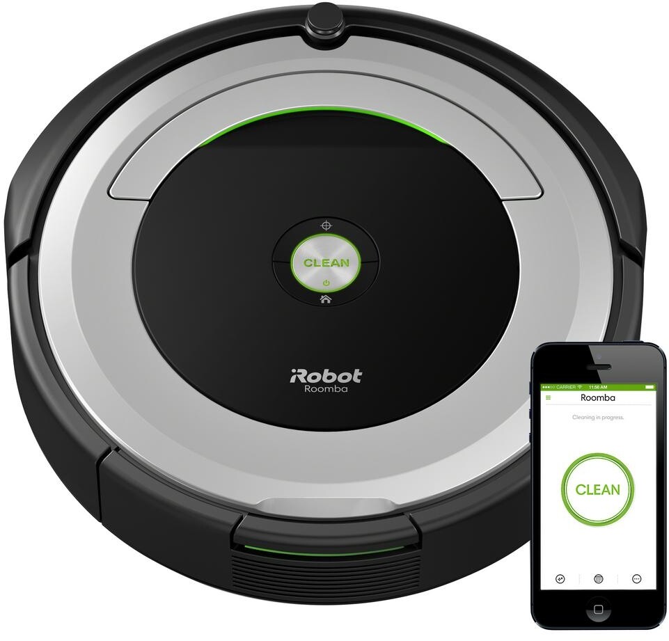 IRobot Robot Vacuum Wi-Fi Connectivity Edge-Sweeping Brush Auto-Adjust Head IRobot Robot Vacuum Wi-Fi Connectivity Edge-Sweeping Brush Auto-Adjust Head