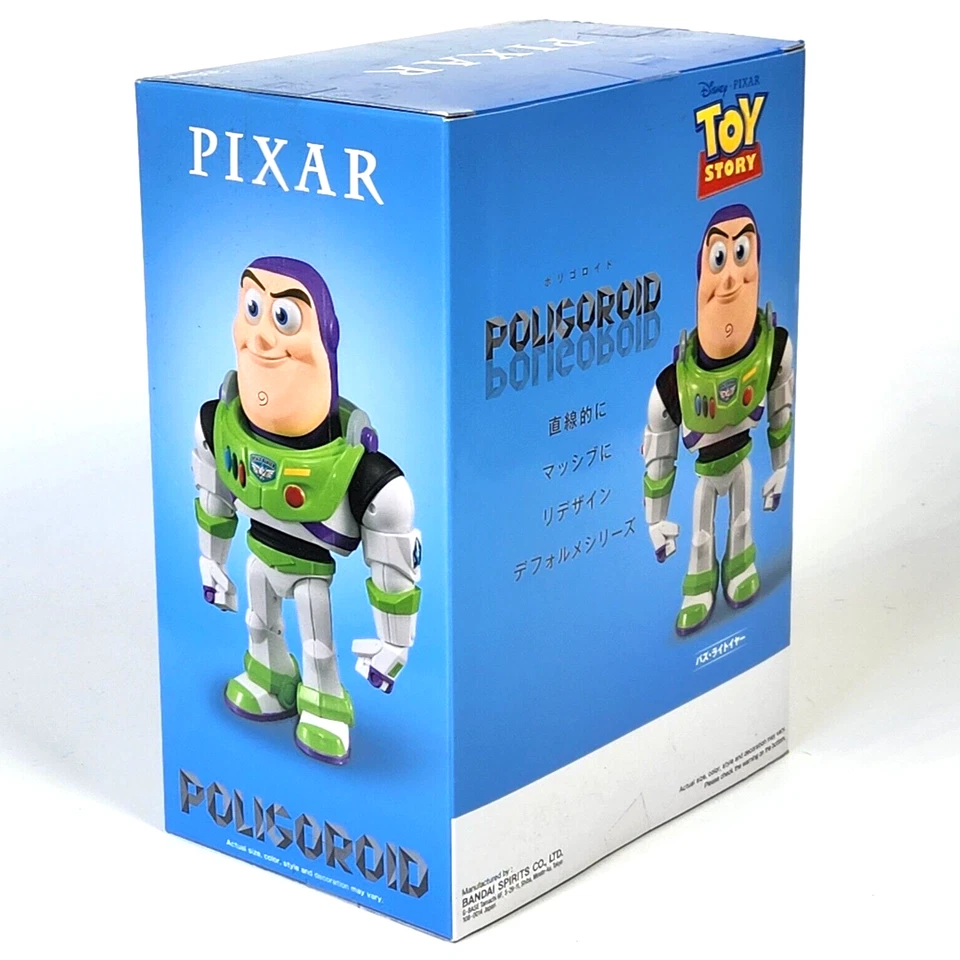 Disney Pixar Toy Story - Buzz Lightyear 7" Figura de Acción Poligoroid Bandai ¡Nuevo! Foto 4 de 4