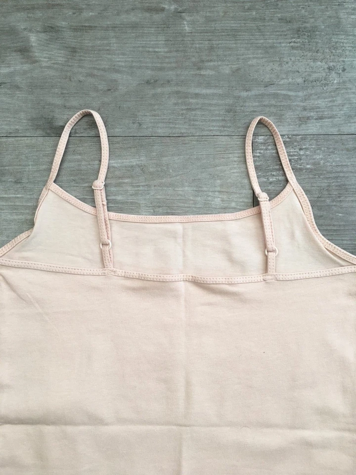 Primark Ladies Stretch Plain Cami Vest Strap Strappy Top Womens Girls - Image 2 of 3