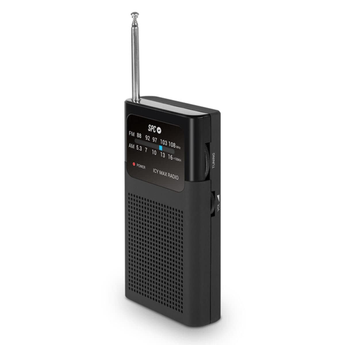 Radio portable FM AM ICY Max compacte petit format grand cadran analogique XL