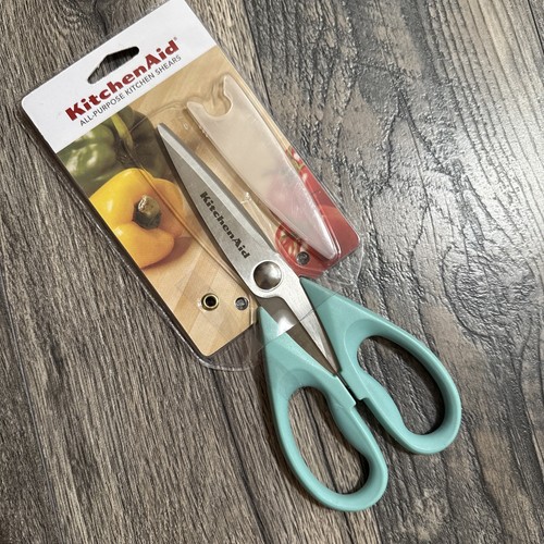 KitchenAid All Purpose Kitchen Shears Sky Aqua Blue HAQA new - Picture 2 of 4