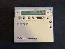 Sony MZ-R900 Portable Walkman Minidisk Recorder/Player, Silver, Working