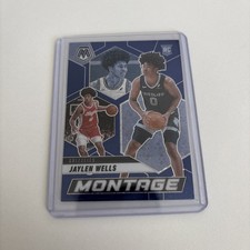 Jaylen Wells - Blue Montage - Mosaic Fast Break - /85- Rookie Card