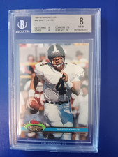 1991 Topps Stadium Club - #94 Brett Favre (RC) - Beckett  8 NM-Mint