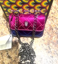 Kurt Geiger London Micro Multicolor Crossbody Bag 4"W X 3"L $79