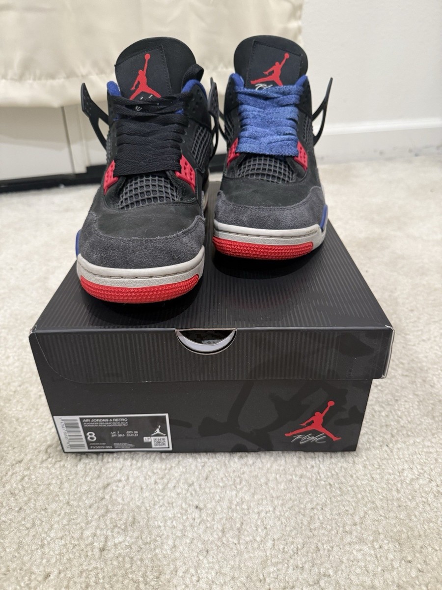 Jordan Air Jordan 4 Retro Rare Air White Lettering Black Red  display picture 2