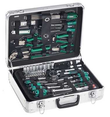Mannesmann - M29075 - Werkzeugkoffer aus Aluminium, ausgestattet, 108-teilig