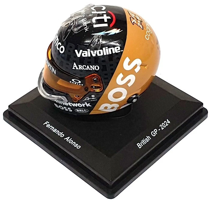 Spark 1/5 Scale 5HF164 - F1 Helmet Fernando Alonso Aramco British GP 2024 - Image 4 of 4