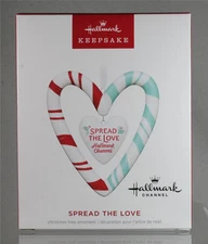 2024 Hallmark Channel Porcelain Ornament - 'SPREAD THE LOVE' - New in Box