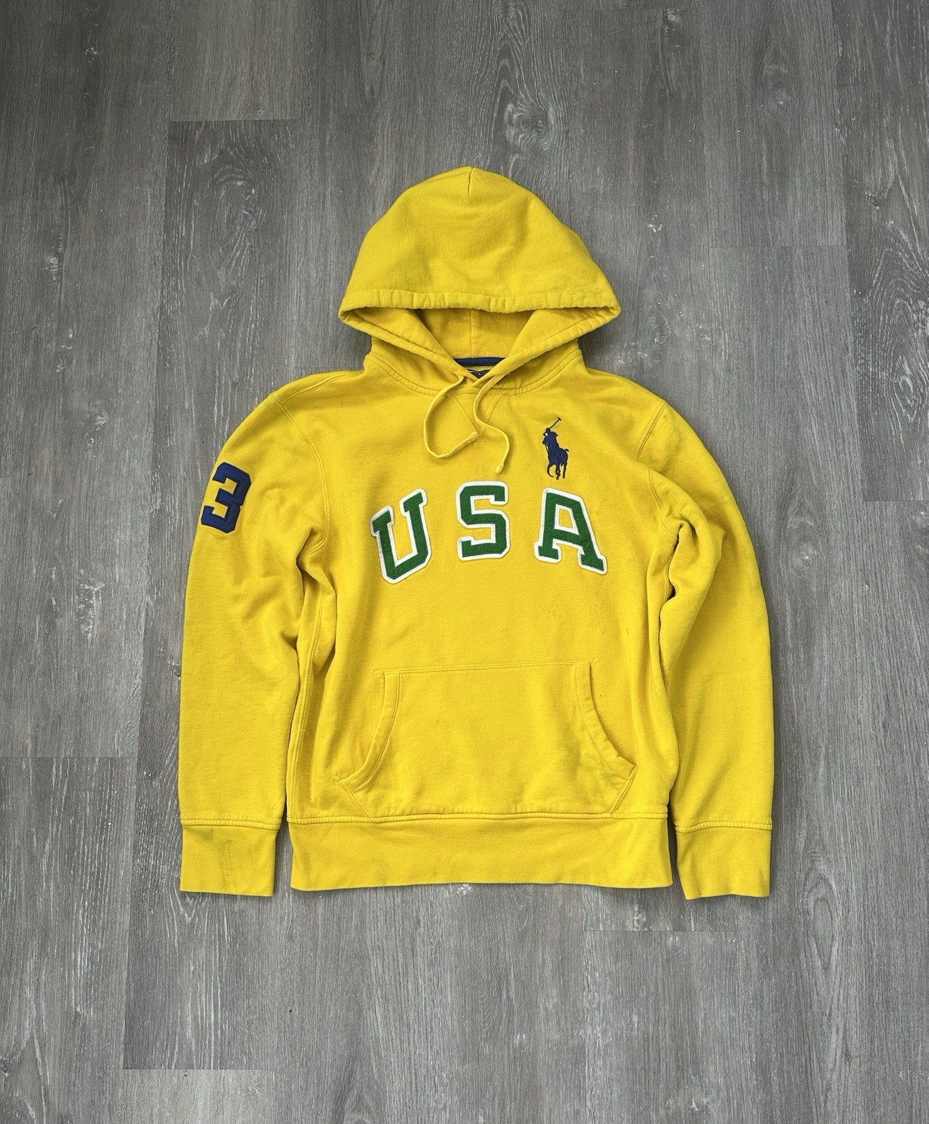 Felpa con cappuccio Polo Ralph Lauren Big Pony vintage anni 90