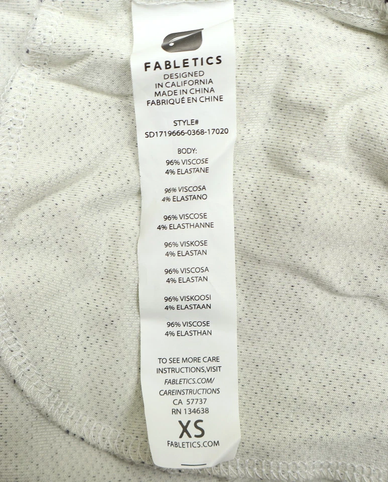 Mameluco Fabletics Mollie para mujer manga larga cintura ceñida gris talla XS nuevo Foto 4 de 4