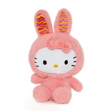 Sanrio Hello Kitty Plush Rabbit Pink Bunny Colorful Ears Easter Spring NIB