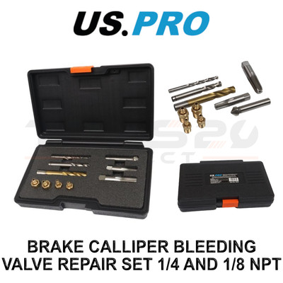 US PRO Tools Bremssattel Entlüftung Entlüftungsventil Reparatursatz 1/4, 1/8 NPT 6232