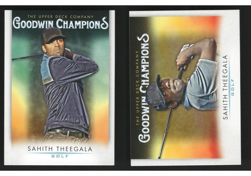 Sahith Theegala Baseball Card 2 Card LOT