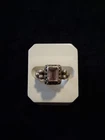 Vintage Sterling Silver 925 Purple Amethyst Ring 6.5"