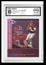 Mac Jones 2021 Panini Chronicles Draft Picks Illusions Pink Graded #109 Arena