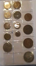 Münzsammlung Konvolut Nachlass Großbritannien 13 St. Sammlung 1921-1971