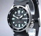 Rare! Vintage [N MINT] Seiko 6309-7290 Black Diver Automatic Men's Watch JAPAN