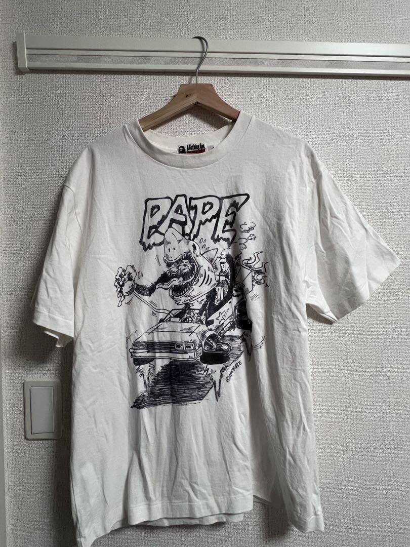 Bape Readymade Shark Graphic T-Shirt MEN L JP size Used Black