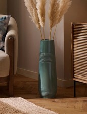 Next Blue 58cm Tall L Embossed Ceramic Vase Ornament Display Home Decor Gift £75