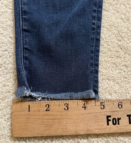 Mother Looker Ankle Fray Womens Size 26 Girl Crush Jeans Stretch Denim Designer - Picture 7 of 11