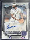 Sebastian Wilkins 1st Bowman Auto - 2025 Bowman Chrome Basketball