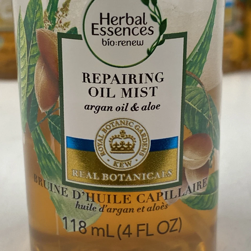 LOT x6 HERBAL ESSENCES Bio Renew Repairing Oil Mist With Argan Oil & Aloe Vera - Image 4 of 4