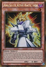 1 x Absolute King Back Jack - PGL2-EN002 - Gold Secret Rare - Unlimited Edition 