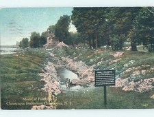 Divided-Back MODEL OF PALESTINE Chautauqua - Near Jamestown NY 60k cards HM7313