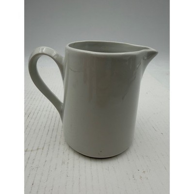 Vtg Pillivuyt France White Porcelain Pitcher Creamer Small Vintage Country P5