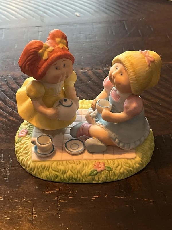 Cabbage Patch Ceramic Tea Party Figurine
