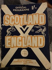 11/04/1964 Scotland v England [At Hampden Park] defects shown L13