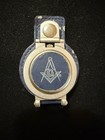 Vintage Masonic Pocket Watch with Leather Belt Case — photo 1