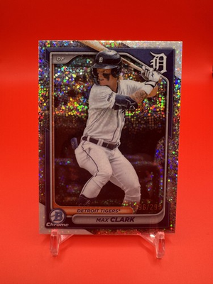 #ad 2024 Bowman Chrome #BCP 195 Max Clark Prospects Speckle Refractors # 299 $25.00