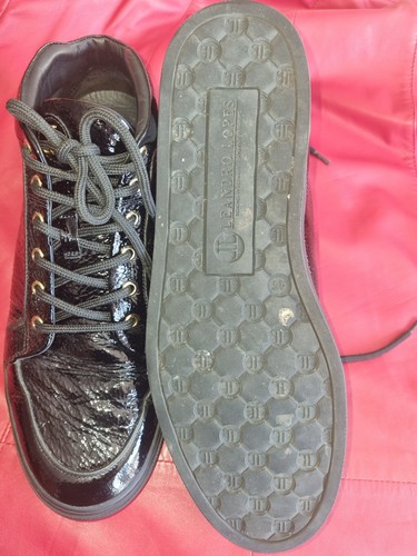 Leandro Lopes Herrenschuhe Handmade Mid EU 45 Sneaker Schuhe Designer schwarz - Bild 2 von 7