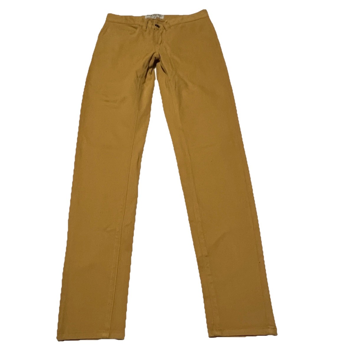 Dapper Boi Slim Skinny Mustard Premium Chino Pants Stretch 26x32 Preppy EUC