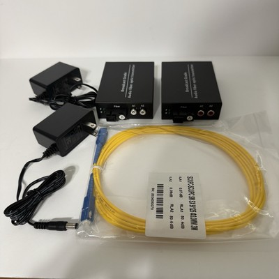 2 Pack- RCA Over Fiber Extenders
