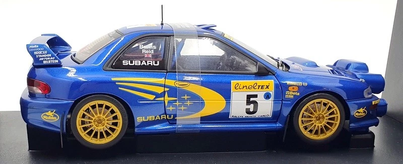 Autoart 1/18 Scale Diecast 89994 Subaru Impreza WRC RMC R.Burns 1999 Night Race - Image 4 of 4