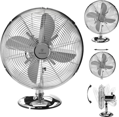 #ad #ad Westinghouse 12quot; Lightweight Small Vintage Metal Fan with 75° Oscillation $29.99