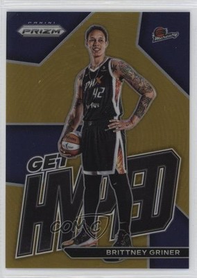 2023 Panini Prizm WNBA Get Hyped Gold Prizm 5/10 Brittney Griner #5 15wb