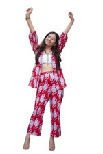 Leriya Fashion Women's Co Ord Set Rayon Floral Stylish Kurtis Casual 2 Pi...