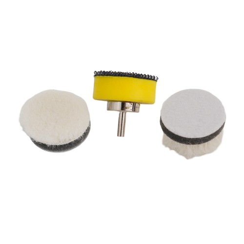Detail Polisher Pads 20X 1IN Mini Buffing Pads Set Sponge and Wool Material - Picture 4 of 12