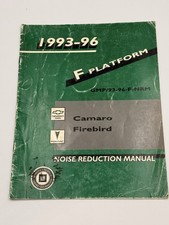 Trans Am Camaro Firebird Body Rattle Manual 1993-1994-1995-1996 Noise Reduction Trans Am Camaro Firebird Body Rattle Manual 1993-1994-1995-1996 Noise Reduction